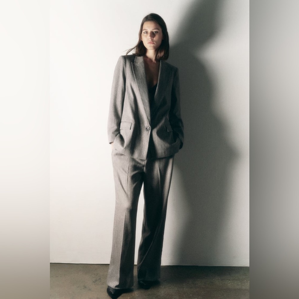 Zara Herringbone blazer